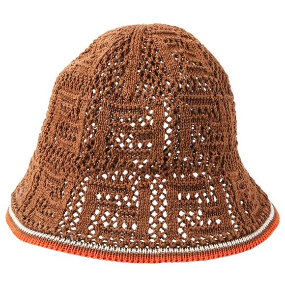 Fendi FF Crochet Cotton Bucket Hat